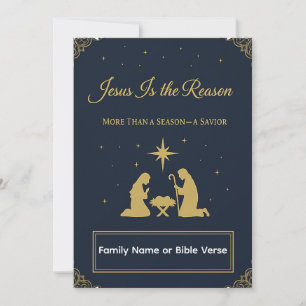 “Jesus Is the Reason” Elegant Christian Card