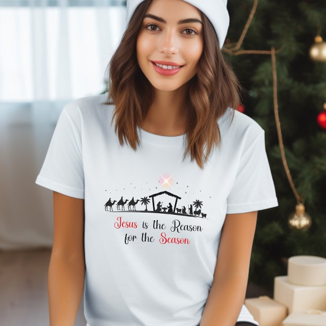 Jesus is the Reason fo the Season White  T-Shirt (Creator Uploaded)