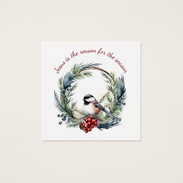 JESUS IS THE REASON FOR SEASON Christmas quote (Front)
