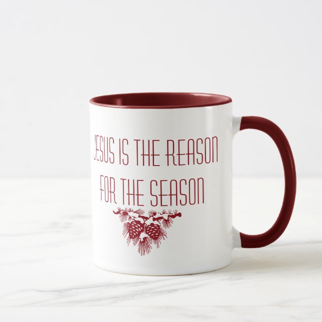 JESUS IS THE REASON FOR SEASON INSPIRATIONAL MUG (Right)