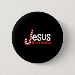 Jesus Is The Reason For The Season Bible Merry Chr 6 Cm Round Badge