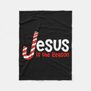 Jesus Is The Reason For The Season Bible Merry Chr Fleece Blanket