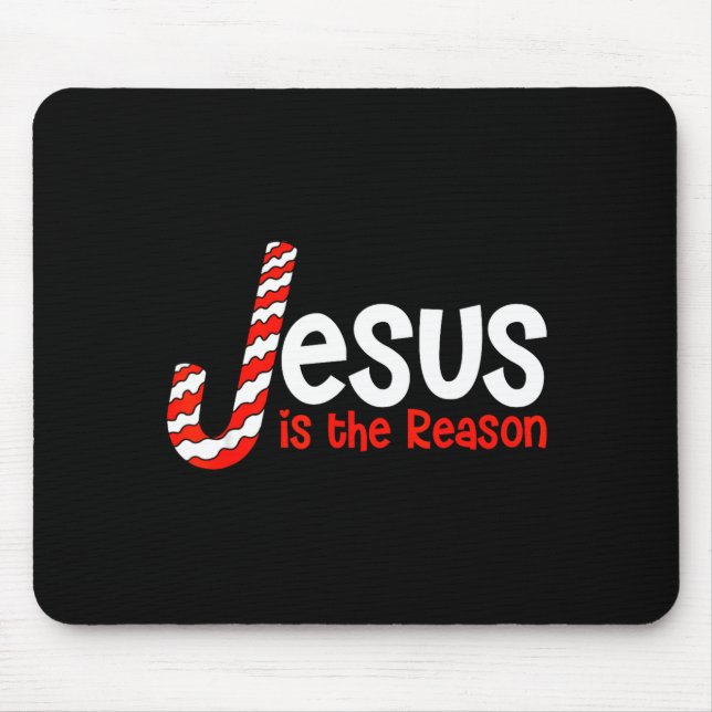 Jesus Is The Reason For The Season Bible Merry Chr Mouse Mat (Front)