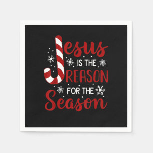 Jesus Is The Reason For The Season Christian Candy Napkin