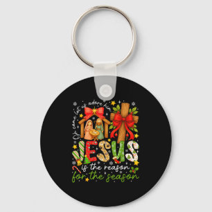 Jesus Is The Reason For The Season Christian Chris Key Ring