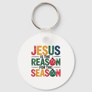 Jesus Is The Reason For The Season Christian Chris Key Ring
