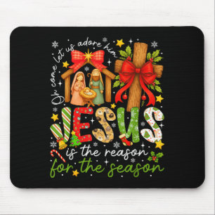Jesus Is The Reason For The Season Christian Chris Mouse Mat