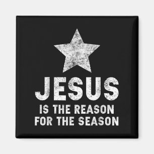 Jesus Is The Reason For The Season Christian Faith Magnet