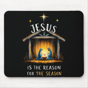 Jesus Is The Reason For The Season Christian Faith Mouse Mat