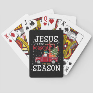 Jesus is The Reason for The Season Christian Faith Playing Cards
