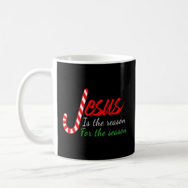Jesus Is The Reason For The Season-Christian Jumpe Coffee Mug (Left)