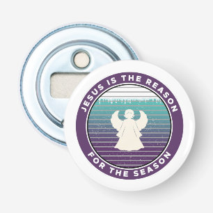 Jesus is the Reason for the Season Christmas Angel Bottle Opener