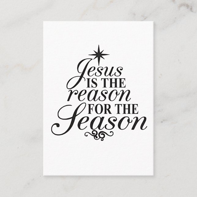 Jesus Is The Reason For The Season Christmas  Business Card (Front)