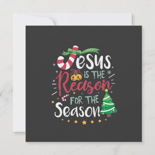 Jesus Is the Reason For the Season Christmas Card (Front)