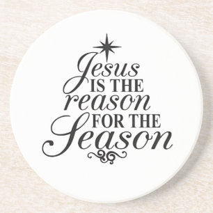 Jesus Is The Reason For The Season Christmas Coaster
