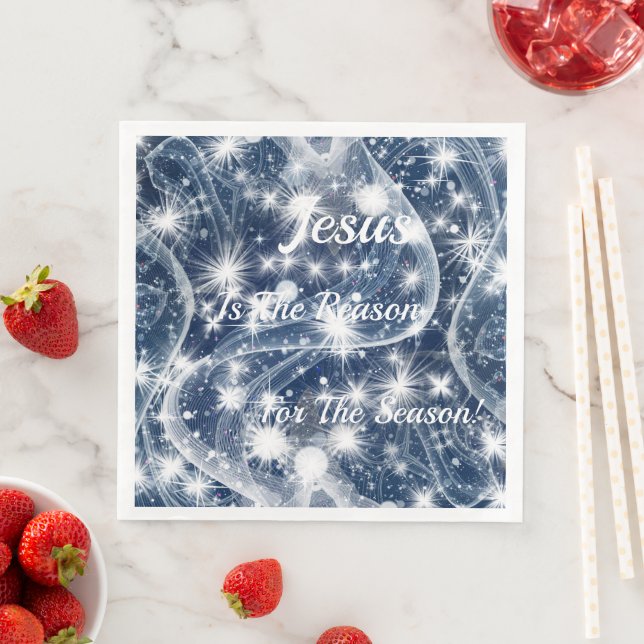 Jesus is The Reason For The Season Christmas Napkin (Insitu)