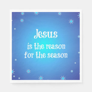 Jesus is the reason for the Season Christmas Napkin