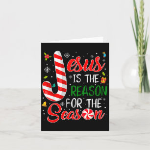 Jesus Is The Reason For The Season Christmas Pajam Card
