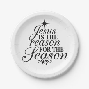 Jesus Is The Reason For The Season Christmas  Paper Plate
