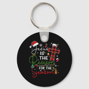 Jesus Is The Reason For The Season Christmas Xmas Key Ring