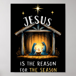 Jesus Is The Reason For The Season Christmas Xmas  Poster