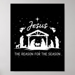 Jesus Is The Reason For The Season Christmas Xmas  Poster