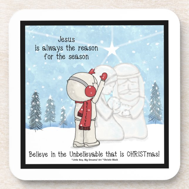 Jesus is the Reason for the Season Coaster (Front)