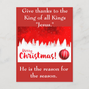 Jesus is The Reason for the season collection Holiday Postcard