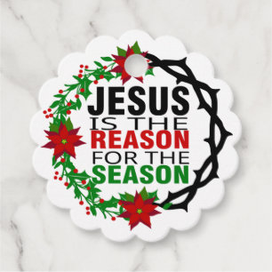 Jesus is the Reason for the Season Favour Tags