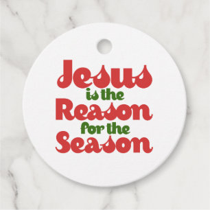 Jesus is the Reason for the Season Favour Tags