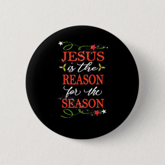 Jesus Is The Reason For The Season Folksy 6 Cm Round Badge