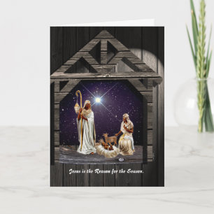 Jesus is the Reason for the Season. Holiday Card