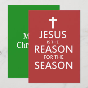 Jesus is the reason for the season holiday card