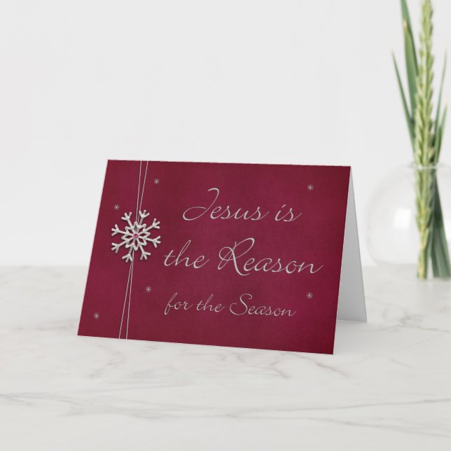 Jesus is the Reason for the Season Holiday Card (Front)
