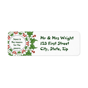 Jesus is the reason for the season Holly Design