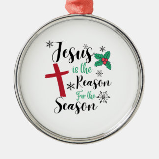 Jesus Is The Reason For The Season Metal Tree Decoration