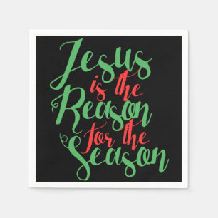 Jesus is the reason for the season napkin