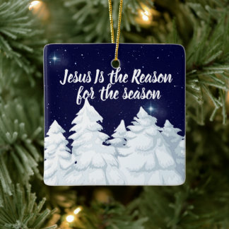Jesus Is the Reason for The Season Ornament