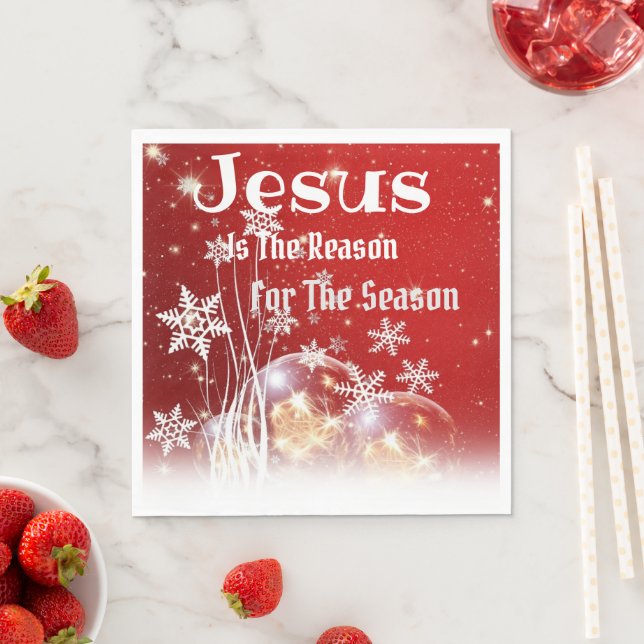 Jesus is the Reason for the Season Paper Napkin (Insitu)