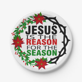 Jesus is the Reason for the Season Paper Plate