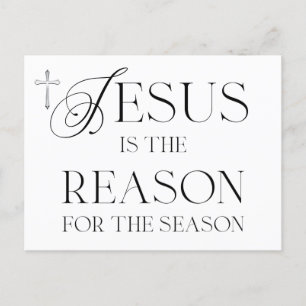 "Jesus Is The Reason For The Season Postcard