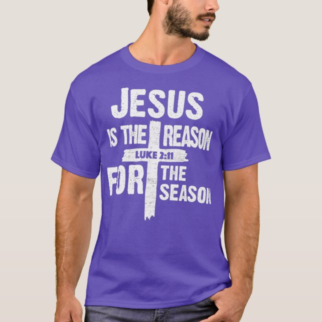 Jesus is the Reason for the Season Premium T-Shirt (Front)