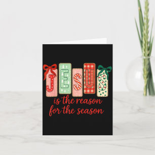 Jesus Is The Reason For The Season, Retro Jesus Ch Card