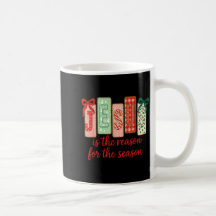 Jesus Is The Reason For The Season, Retro Jesus Ch Coffee Mug