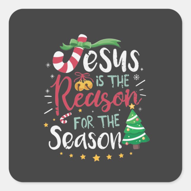 Jesus Is the Reason for the Season Sticker  (Front)