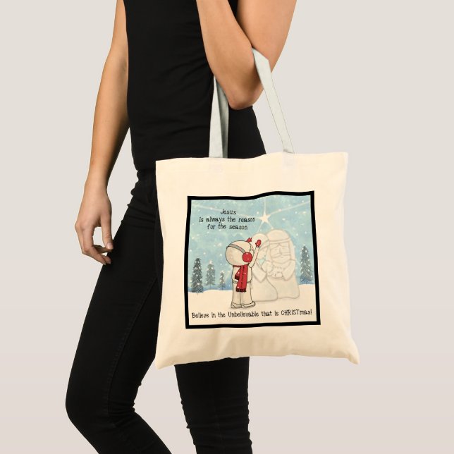 Jesus is the Reason for the Season Tote Bag (Front (Product))
