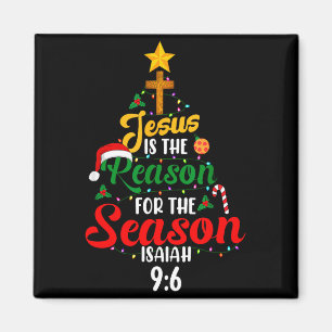 Jesus Is The Reason For The Season Tree Isaiah 9_6 Magnet