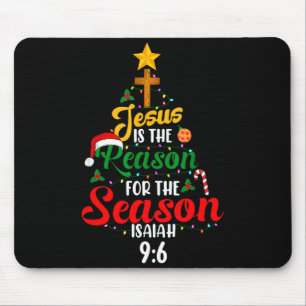 Jesus Is The Reason For The Season Tree Isaiah 9_6 Mouse Mat