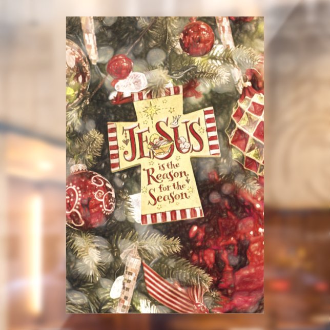 Jesus is the reason for the season  window cling (Sheet 2)