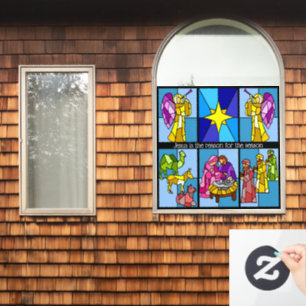 Jesus is the reason for the season window cling